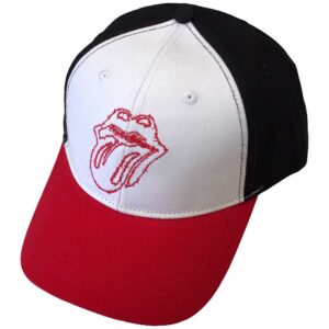 The Rolling Stones Classic Tongue Outline Red, White & Black Baseball Cap