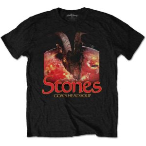 The Rolling Stones Goats Head Soup with Logo Black T-Shirt