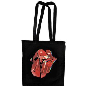 The Rolling Stones Hackney Diamonds Lick Black Tote Bag