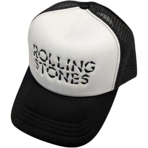The Rolling Stones Hackney Diamonds Logo Black & White Mesh Back Cap
