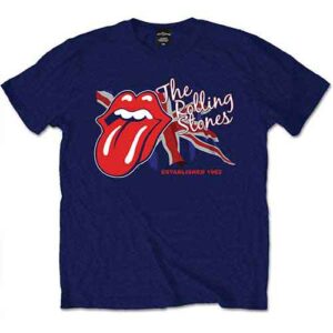 The Rolling Stones Lick the Flag Navy Blue T-Shirt