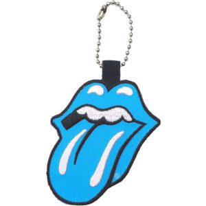 The Rolling Stones Patch Classic Tongue Blue Keychain