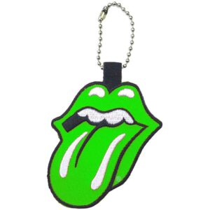 The Rolling Stones Patch Classic Tongue Green Keychain