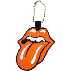 The Rolling Stones Patch Classic Tongue Orange Keychain