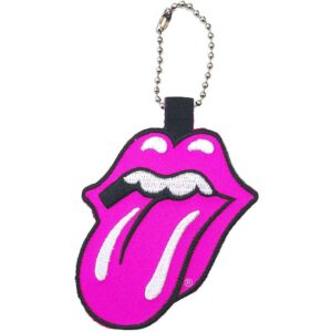 The Rolling Stones Patch Classic Tongue Pink Keychain