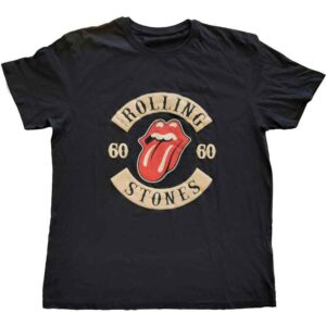 The Rolling Stones Sixty Biker Tongue Black Embellished T-Shirt