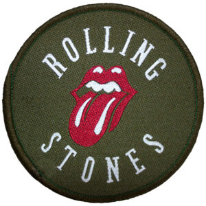 The Rolling Stones Tongue on Khaki Patch
