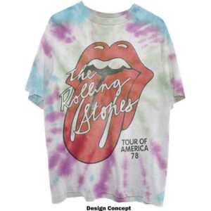 The Rolling Stones Tour of USA '78 White Wash Collection T-Shirt