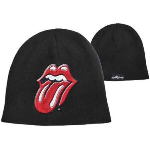 The Rolling Stones Unisex Classic Tongue Black Beanie Hat