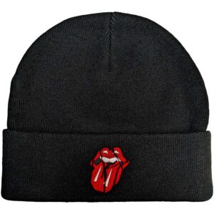 The Rolling Stones Unisex Hackney Diamonds Shards Logo Black Beanie Hat