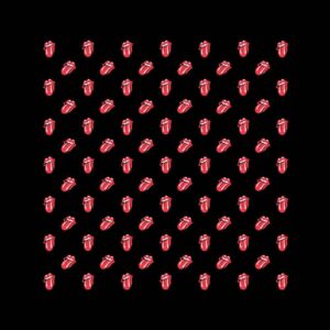 The Rolling Stones Unisex Tongues Black Bandana
