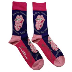 The Rolling Stones Unisex UK Tongue Purple UK Size 7 - 11 Ankle Socks