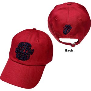The Rolling Stones Vintage 70s Logo Maroon Red Baseball Cap