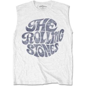 The Rolling Stones Vintage 70s Logo White T-Shirt