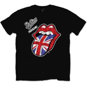 The Rolling Stones Vintage British Tongue Black T-Shirt