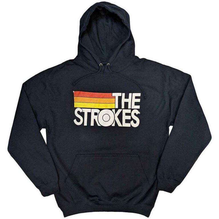 The Strokes Logo & Stripes Pullover Hoodie