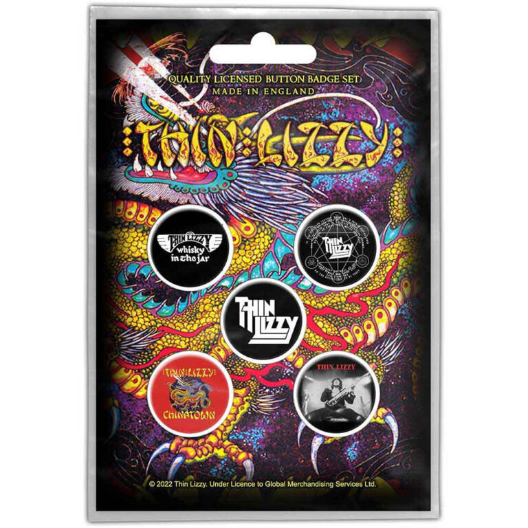 Thin Lizzy Chinatown Badge Pack