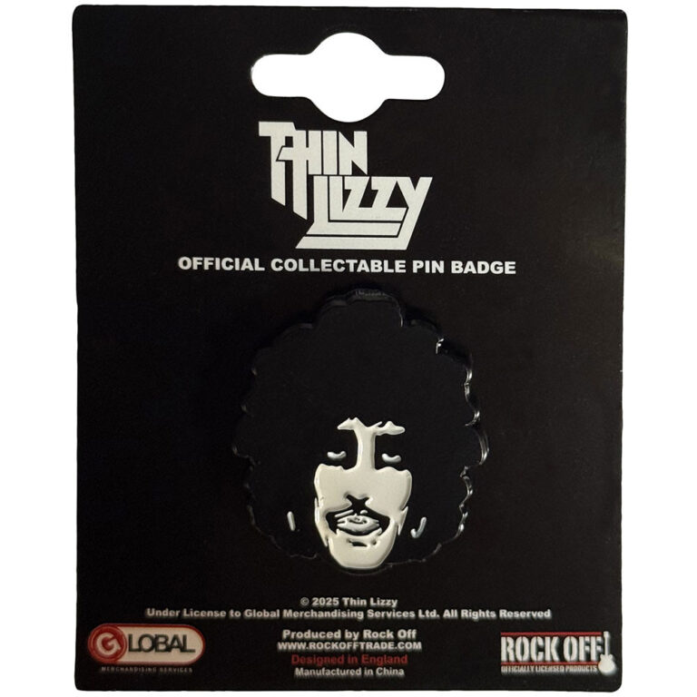 Thin Lizzy Phil Portrait Pin Badge