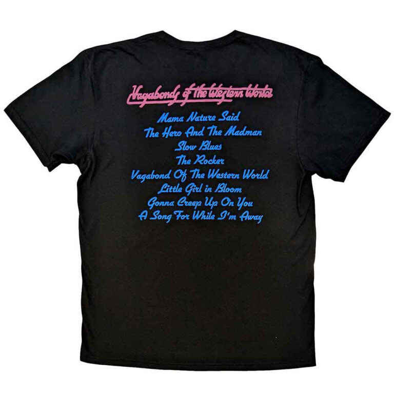 Thin Lizzy Vagabonds of the Western World Tracklist T-Shirt