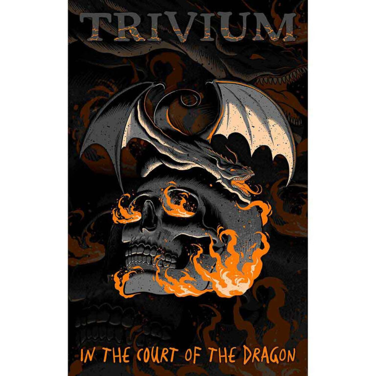 Trivium In The Court Of The Dragon Textile Poster