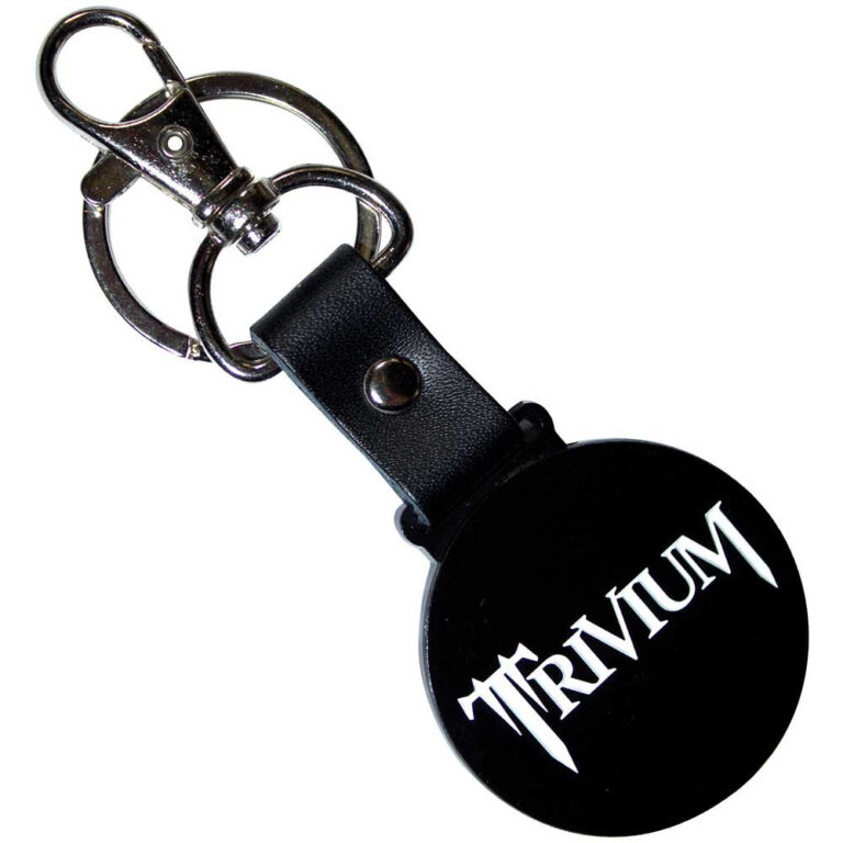 Trivium Classic Logo Mono Circle Keychain