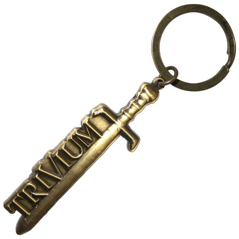 Trivium Gold Sword Keychain