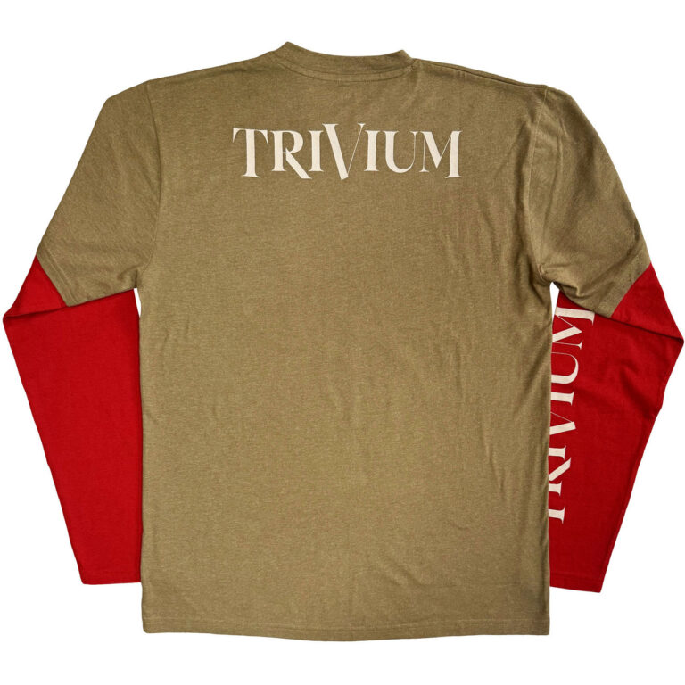 Trivium Unisex 2 In 1 Layered Long Sleeve T-Shirt: Kirisute Gomen Green & Red Back & Sleeve Print T-Shirt