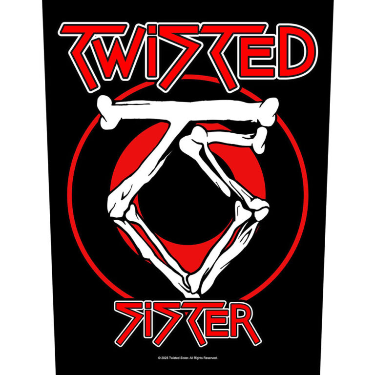 Twisted Sister Circular Logo Back Patch