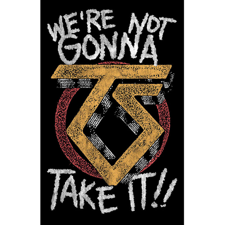 Twisted Sister We’re Not Gonna Take It Textile Poster