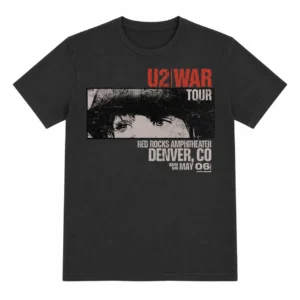 U2 War Red Rocks (Vintage Black) T-Shirt