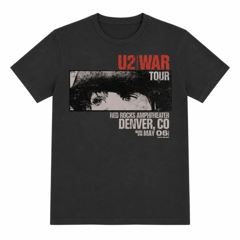 U2 War Red Rocks (Vintage Black) T-Shirt