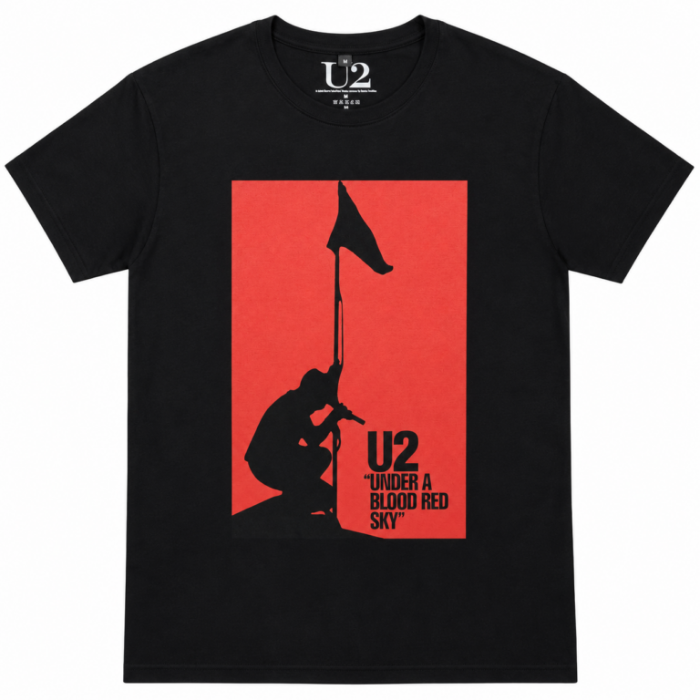 U2 Unisex Premium Carbon T-Shirt: Blood Red Sky Black T-Shirt