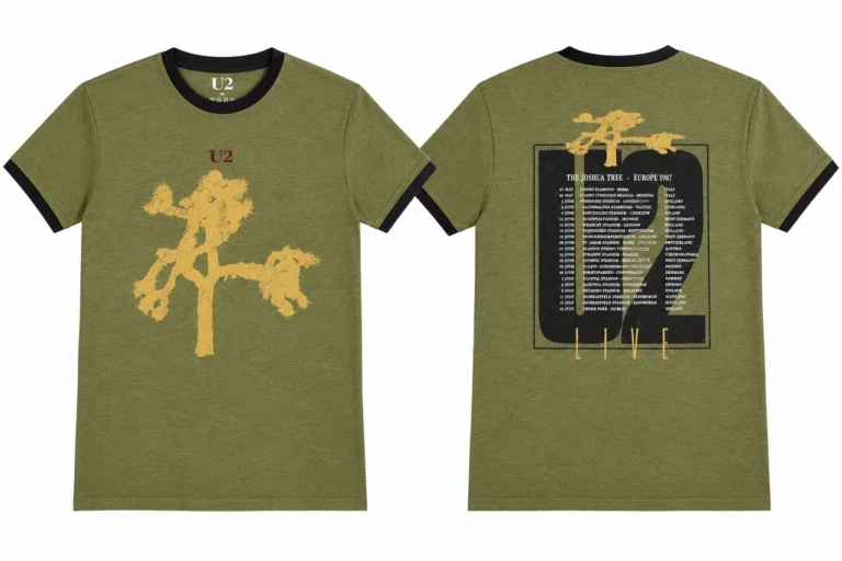 U2 Joshua Tree Europe 1987. Ringer T-Shirt