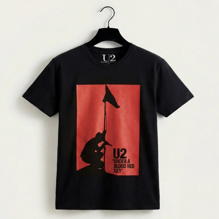 U2 Unisex Premium Carbon T-Shirt: Blood Red Sky Black T-Shirt