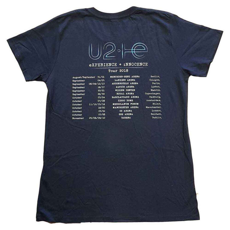U2 I+E 2018 Tour Dates Ladies T-Shirt