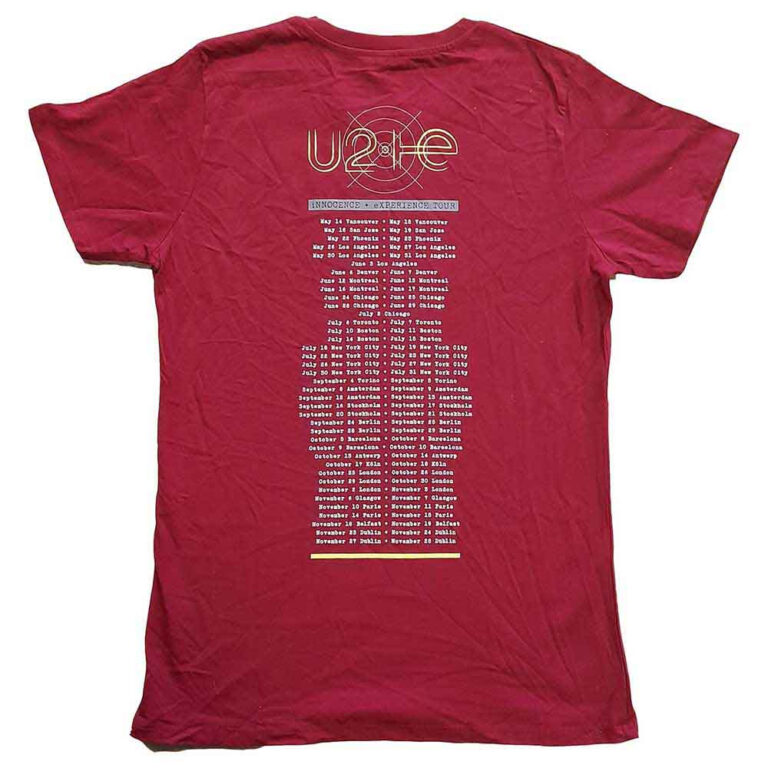 U2 I+E 2015 Tour Dates T-Shirt