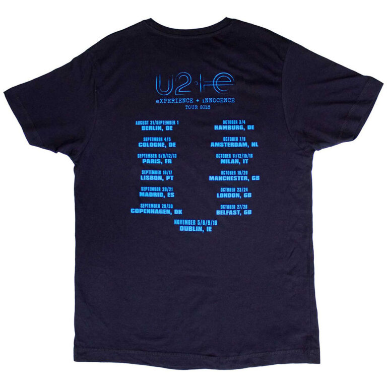 U2 Logo E+I 2018 Tour Dates T-Shirt