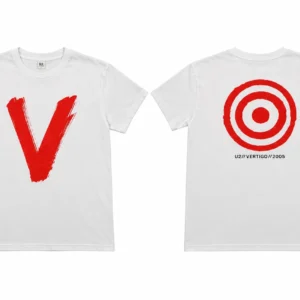 U2 U2 Vertigo Tour 2005 Red V T-Shirt
