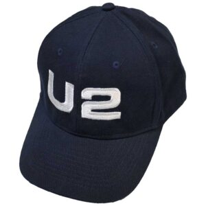 U2 White Logo Navy Blue Ex-Tour Baseball Cap