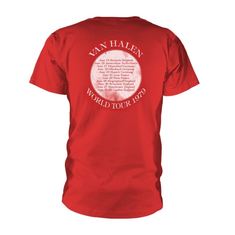 Van Halen – 1979 Tour Front / Back Print T-Shirt