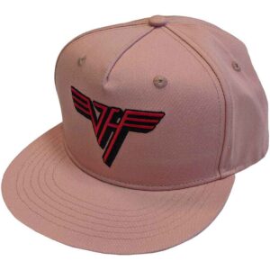 Van Halen Classic Red Logo Pink Snapback Cap