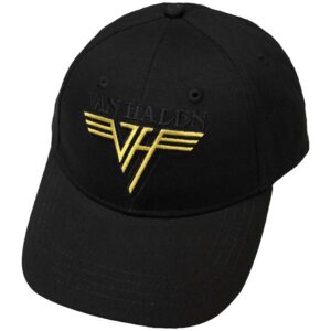 Van Halen Text & Yellow Logo Black Baseball Cap