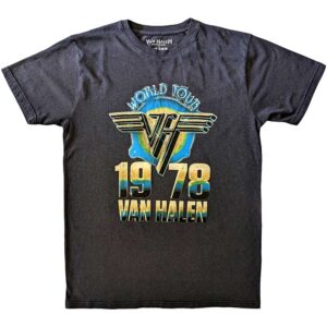 Van Halen World Tour '78 2 Black T-Shirt