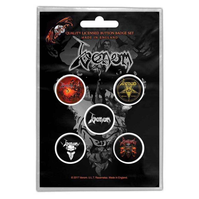 Venom Black Metal Badge Pack