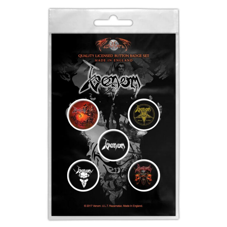 Venom Black Metal Badge Pack