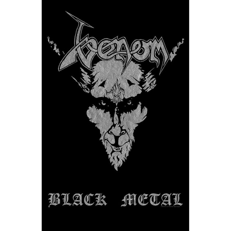 Venom Black Metal 1 Textile Poster