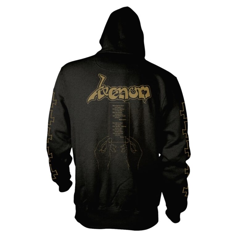 Venom – At War With Satan (gold) Zip Hoodie