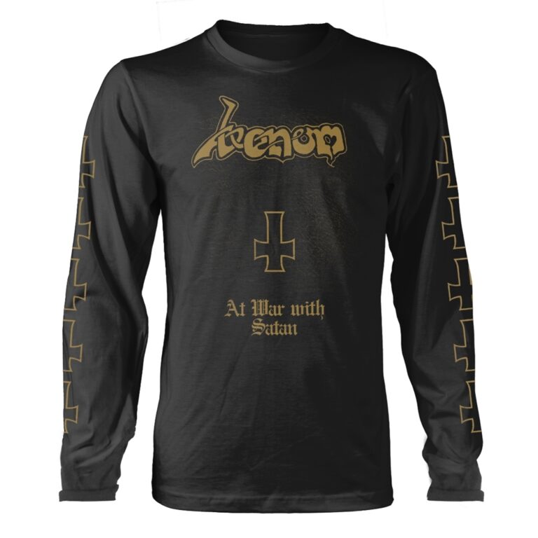 Venom – At War With Satan (gold) Long Sleeved T-Shirt