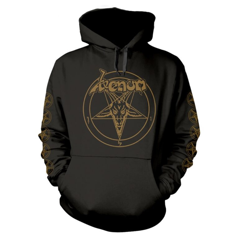 Venom – Baphomet Pentagram (gold) Hoodie