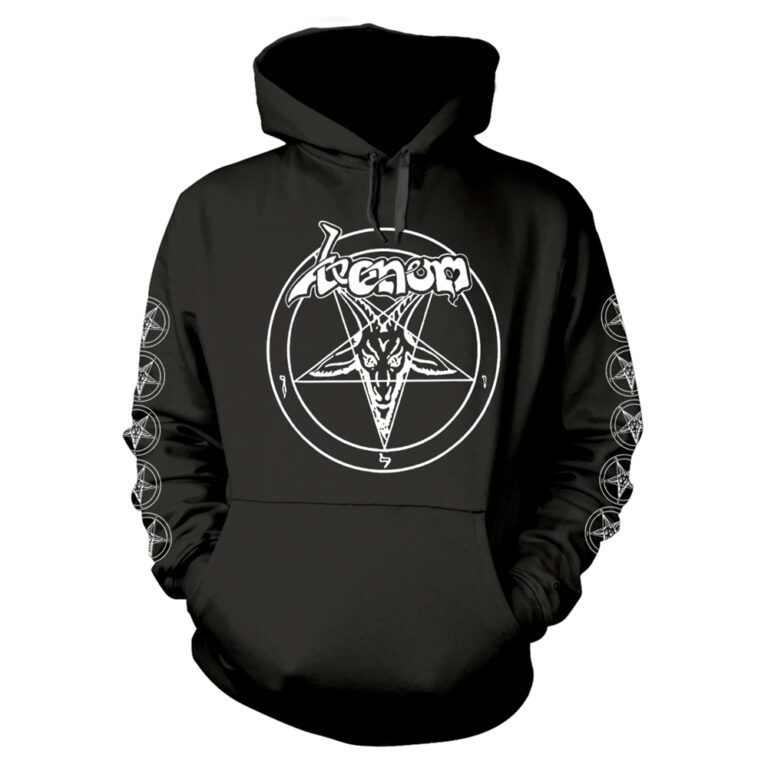 Venom – Baphomet Pentagram (white) Hoodie